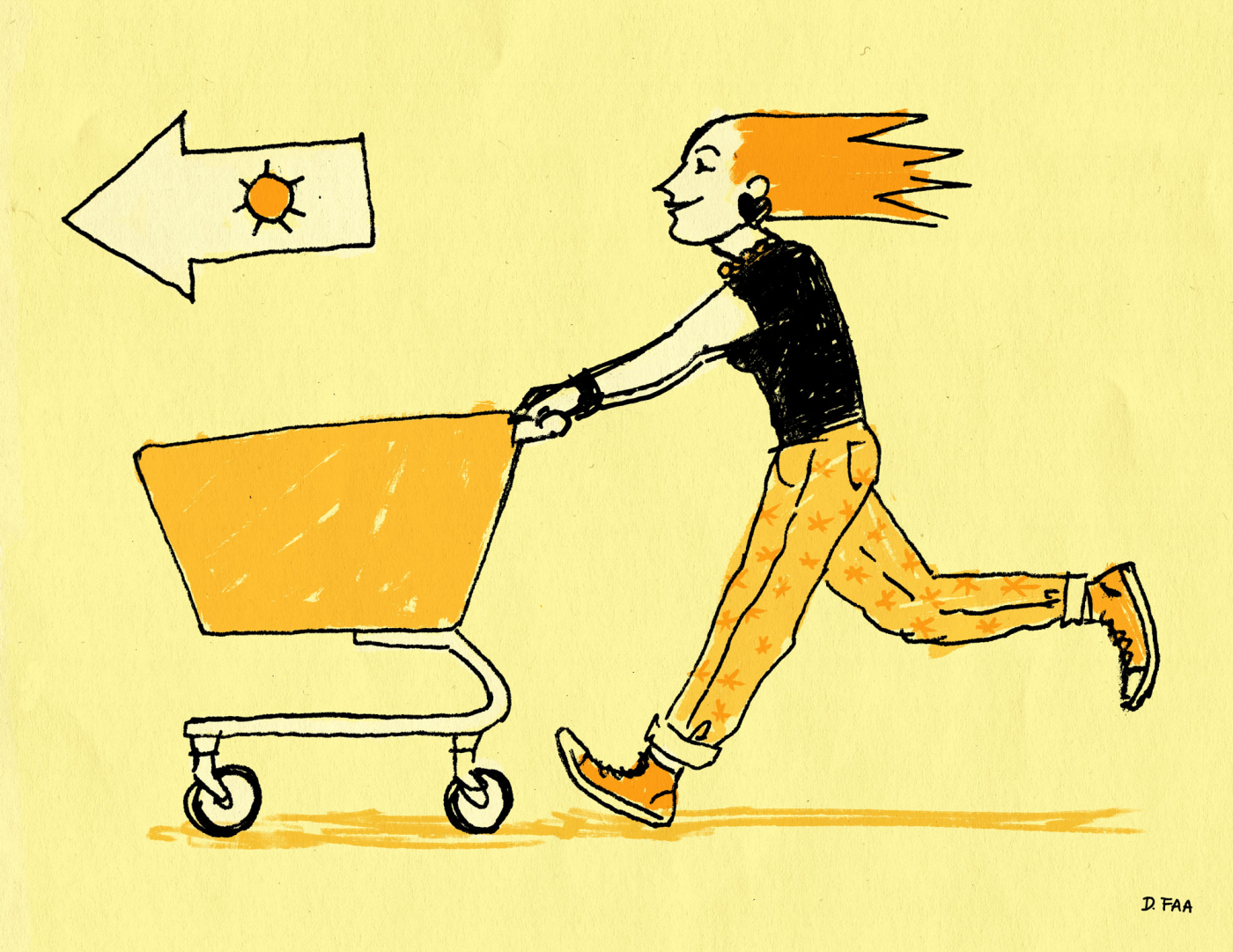 Illustration by Dorottya Faa :: Retail Theraphy