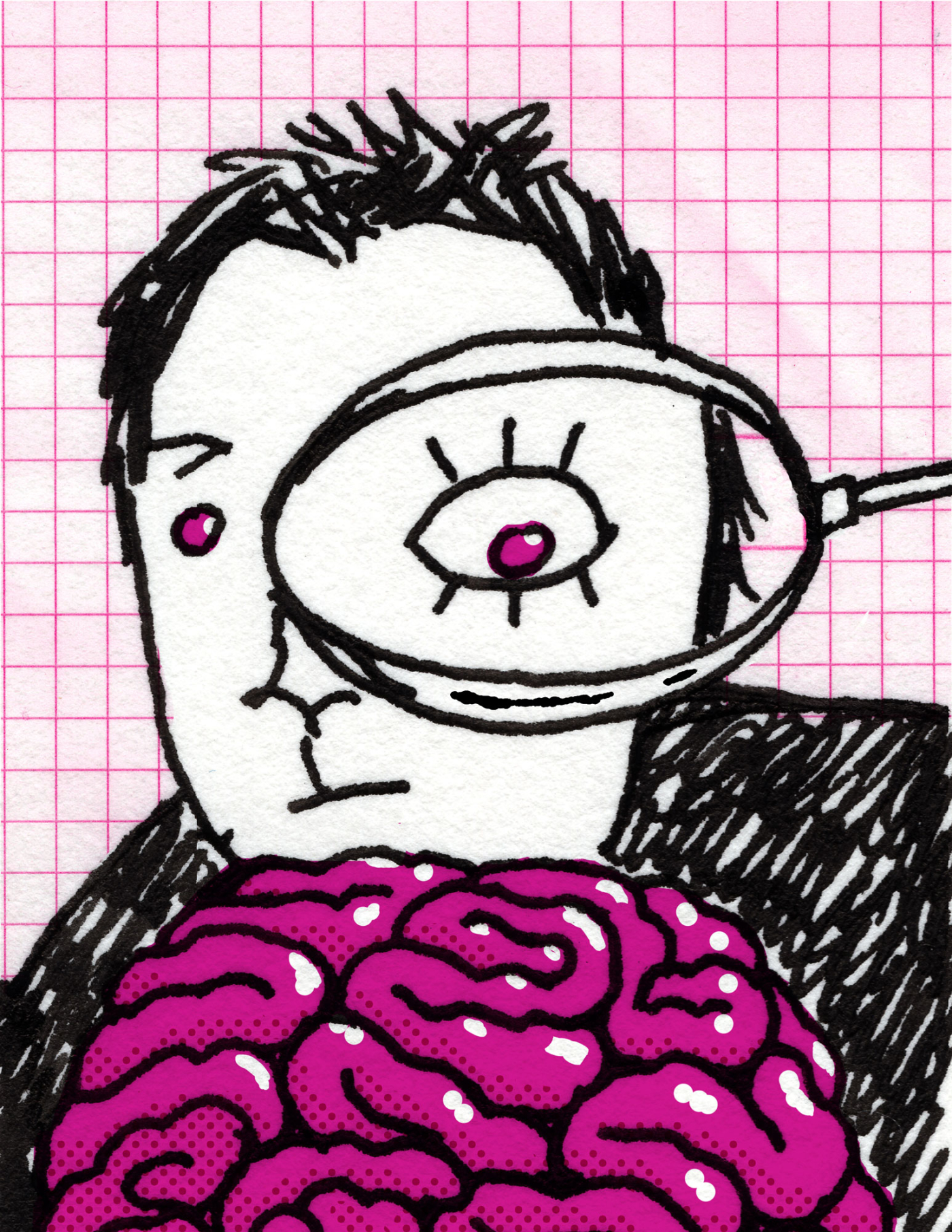 Illustration by Dorottya Faa :: Self-Diagnosing Mental Illness