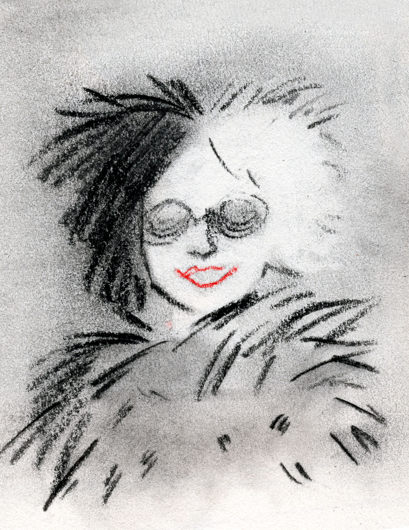 Illustration by Dorottya Faa :: Cruella, the Motion Picture