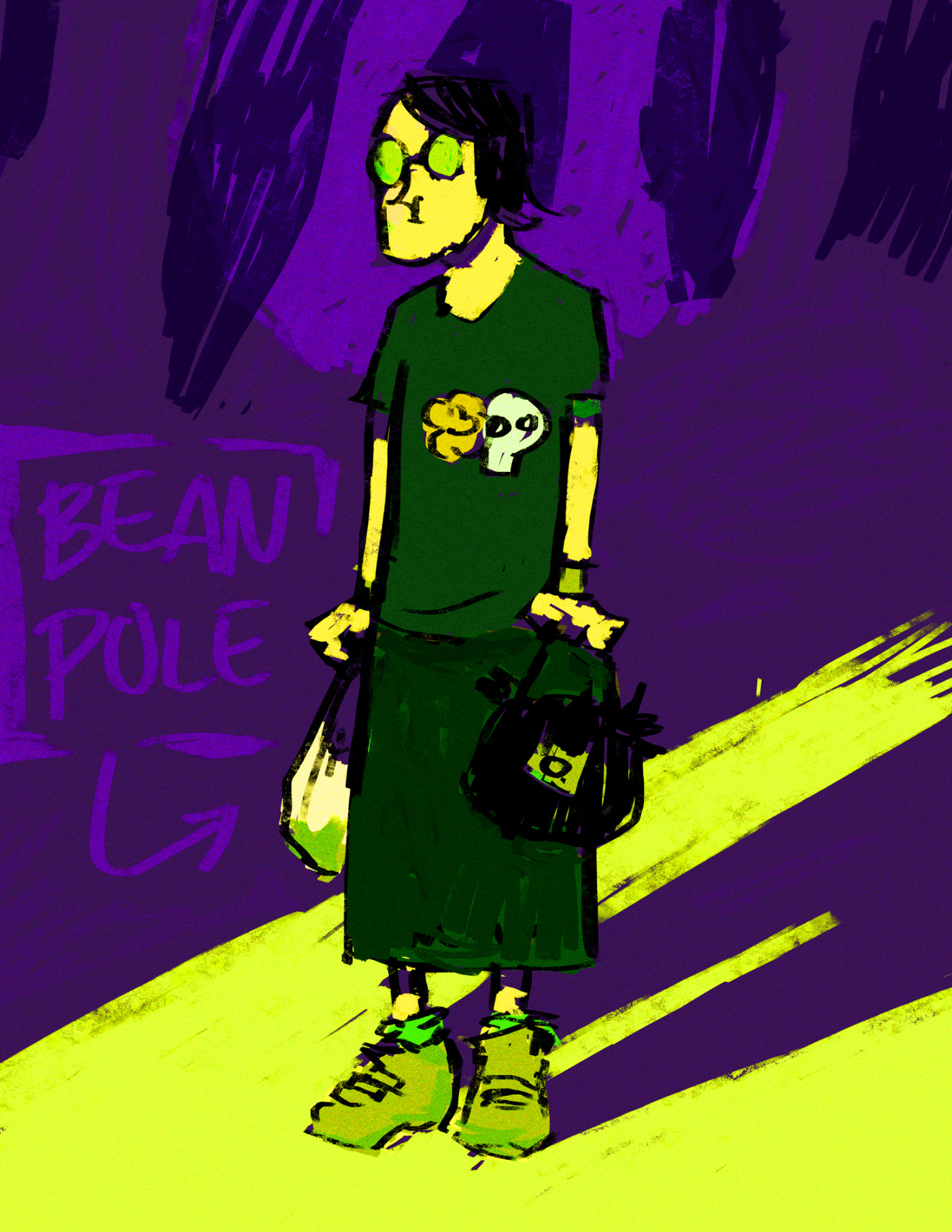 Illustration by Dorottya Faa :: Beanpole (0)