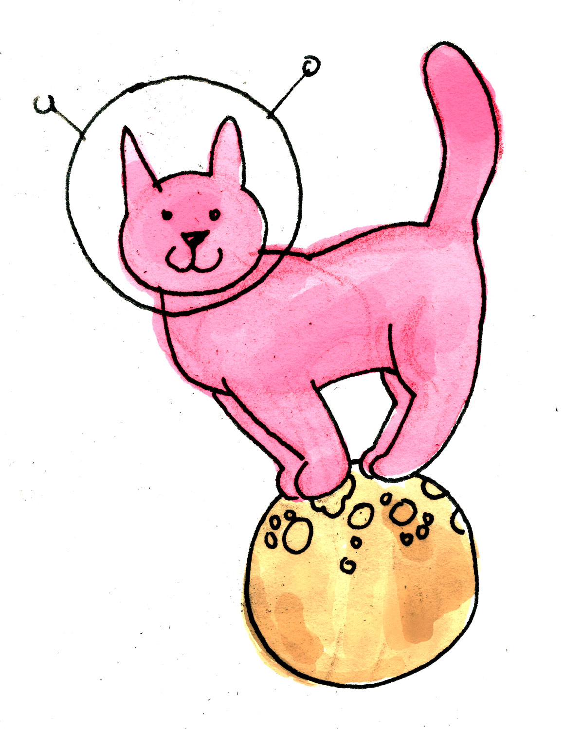 Illustration by Dorottya Faa :: Cats on Pluto (0)