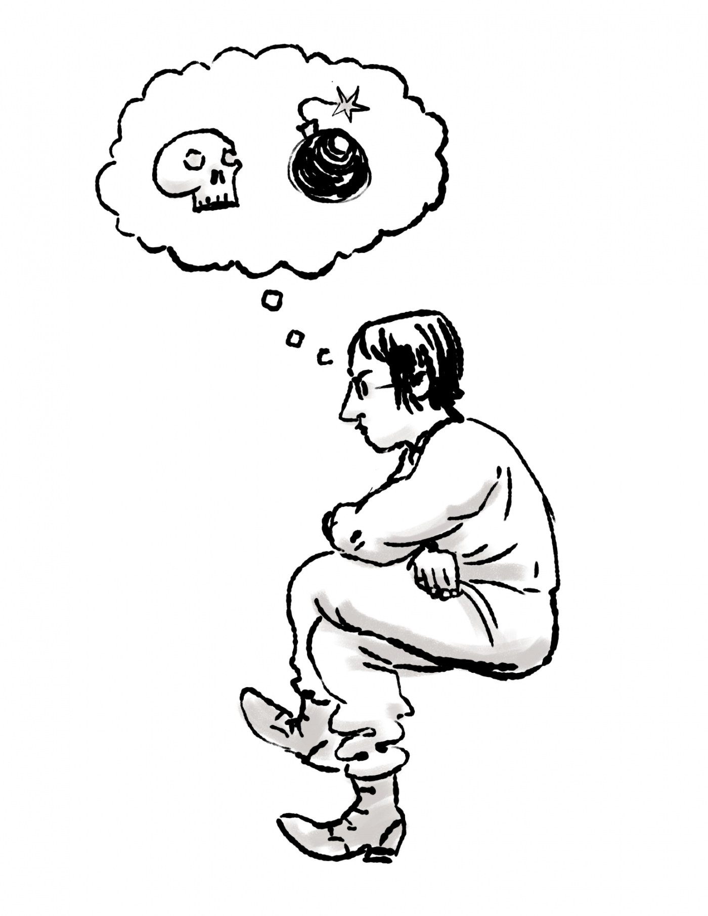 Illustration by Dorottya Faa :: Thinking About Power and Destruction
