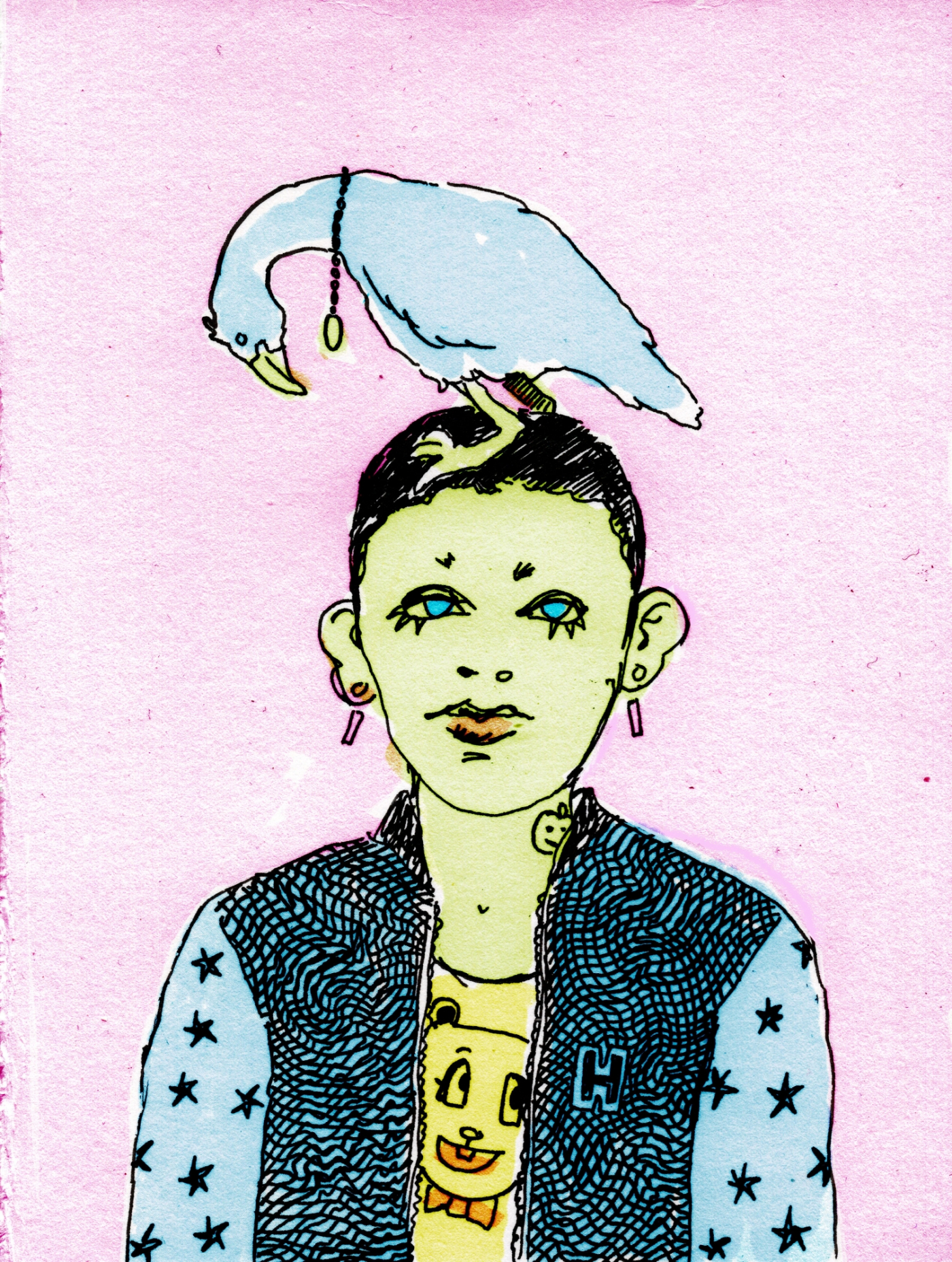 Illustration by Dorottya Faa :: The Bird Guy (0)
