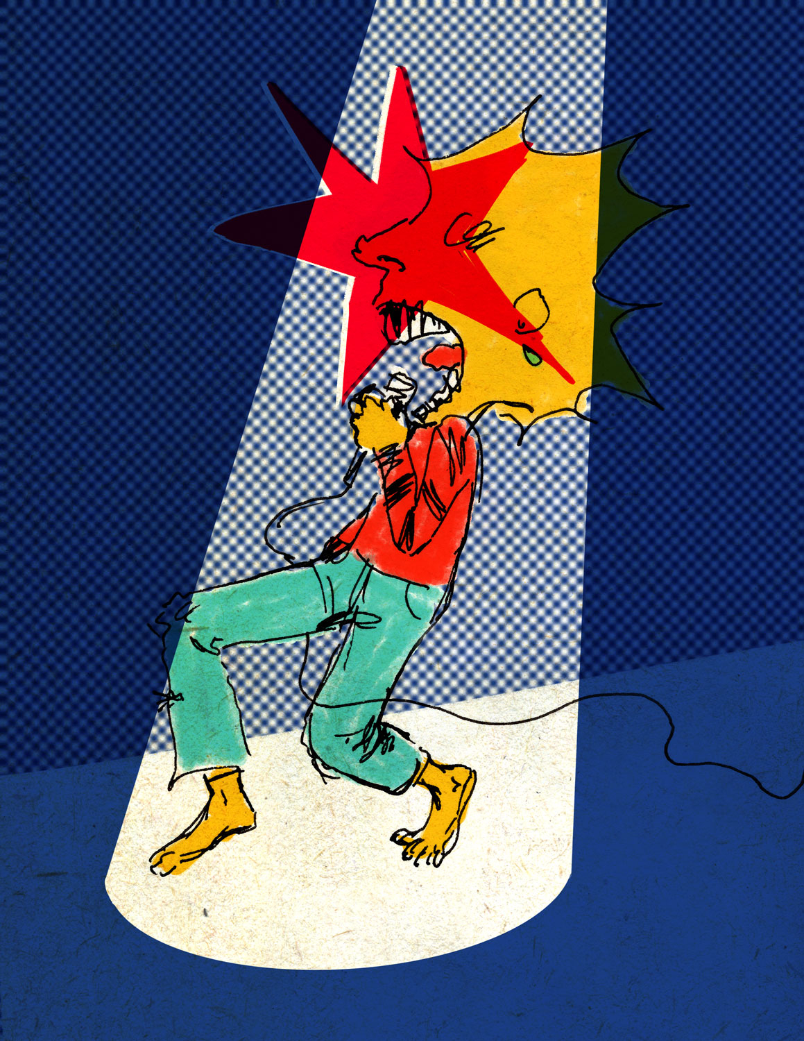 Illustration by Dorottya Faa :: Scream Singer (0)