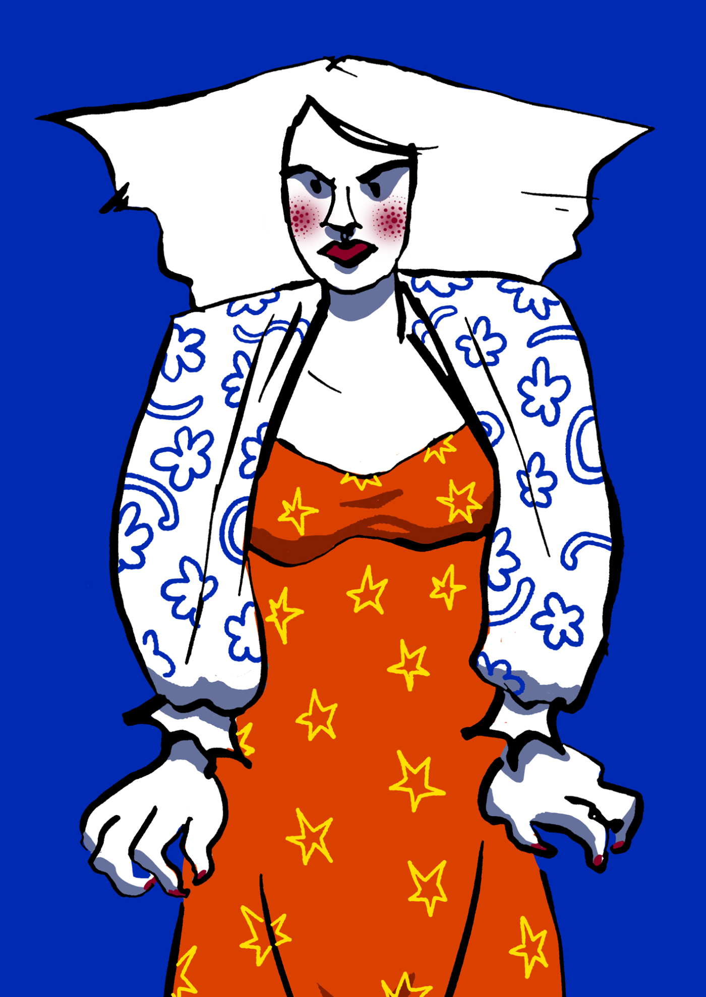 Illustration by Dorottya Faa :: Shrug Lady (0)